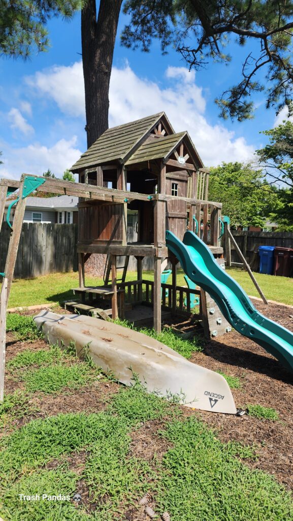 Playset Removal Chesapeake VA | Instant Photo Quotes | Trash Pandas